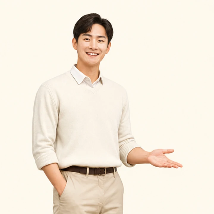 캐스퍼 중고차 장기렌트 상담 신청을 안내하는 담당자